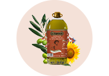 La Española Pomace Oil and Sunflower Oil bottle miniature