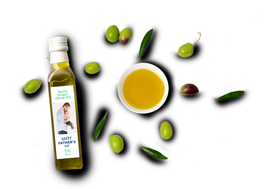 DIY La Española Olive Oil bottle and olive oil plate