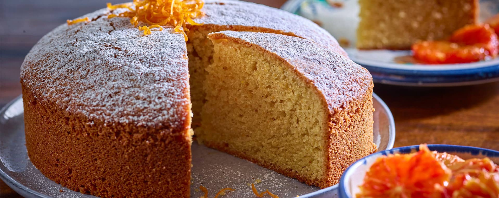 Olive oil, almond and orange cake - La Española Olive Oil