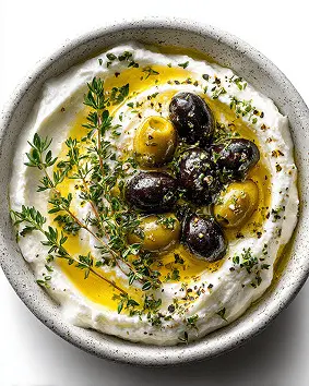 Olives and cream